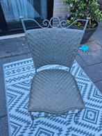 Sierstoel te koop! Metaal met rotan, Ophalen, Gebruikt, Metaal, Eén