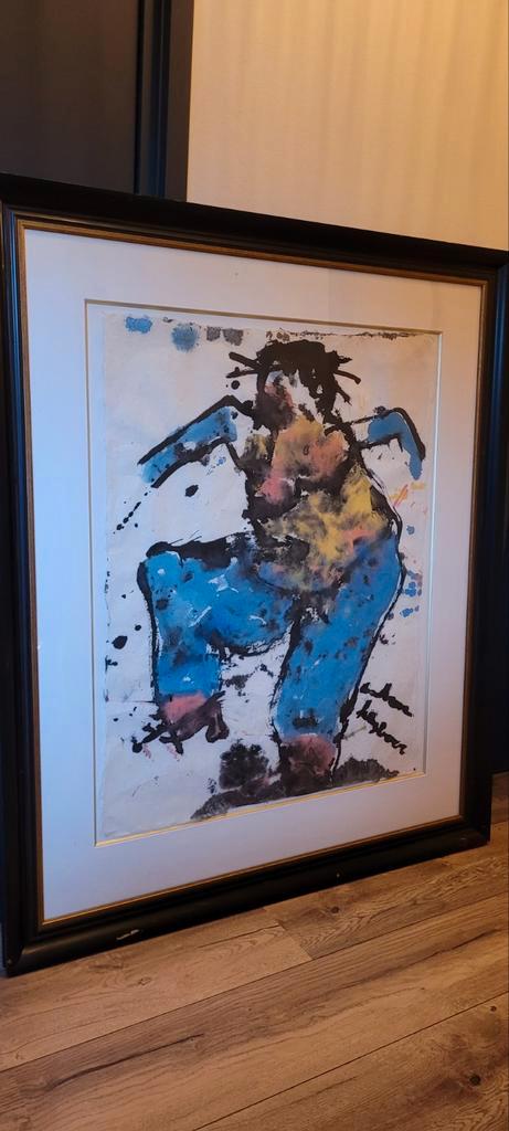 Anton Heyboer - Danseresje (1), Antiek en Kunst, Kunst | Schilderijen | Abstract, Ophalen