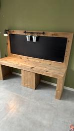 Steigerhouten speeltafel met krijtbord, Ophalen, Zo goed als nieuw