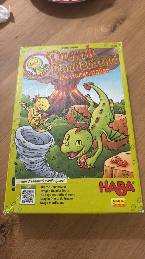 Draak Donderland - de vuurkristallen, Hobby en Vrije tijd, Gezelschapsspellen | Kaartspellen, Gebruikt, Een of twee spelers, Drie of vier spelers