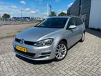Volkswagen Golf 7 variant Highline 1.6TDI 2016 Zilvergrijs, Auto's, Volkswagen, Voorwielaandrijving, 4 cilinders, Leder en Stof