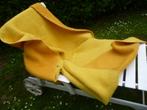 wollen deken Hatema geel 220 x 160 cm  royaal  1pers, Ophalen of Verzenden, Gebruikt