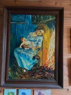 Schilderij - nageschilderd - Vrouw met kind, Ophalen, Zo goed als nieuw