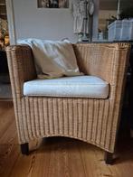 Rieten stoel, als nieuw, Huis en Inrichting, Fauteuils, Ophalen, Minder dan 75 cm, Riet of Rotan, 50 tot 75 cm