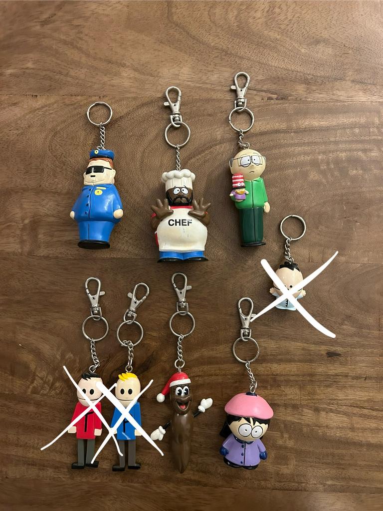 South Park Sleutelhangers / Poppetjes, Verzamelen, Poppetjes en Figuurtjes, Ophalen of Verzenden, Gebruikt