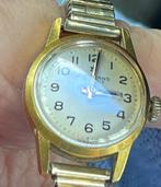 Vintage v. verzamelaar:: JUNGHANS opwindhorloge. Goldplated., Verzenden, Zo goed als nieuw, Staal, Overige merken