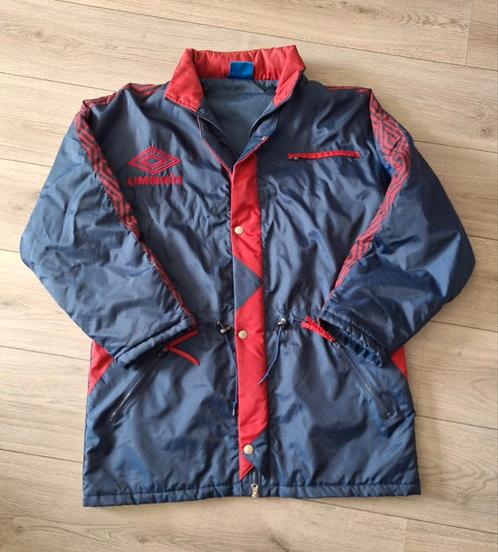 UMBRO Voetbalcoachjas – Waterdicht maat L, Kleding | Heren, Jassen | Zomer, Zo goed als nieuw, Blauw, Ophalen of Verzenden