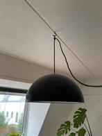 Zwarte Halve Bol Hanglamp Metaal, Ophalen, Gebruikt, Metaal, Minder dan 50 cm