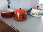 Retro 3x fondue pan,, Ophalen of Verzenden