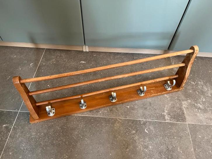 VERKOCHT Piet Zwart jaren 50 Bruynzeel pannenrek kapstok, Huis en Inrichting, Woonaccessoires | Kapstokken, Zo goed als nieuw