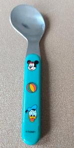 KINDERLEPELTJE MET DONALD DUCK EN MICKEY MOUSE-DISNEY LEPEL, Ophalen of Verzenden, Zo goed als nieuw, Rvs of Chroom, Los bestek