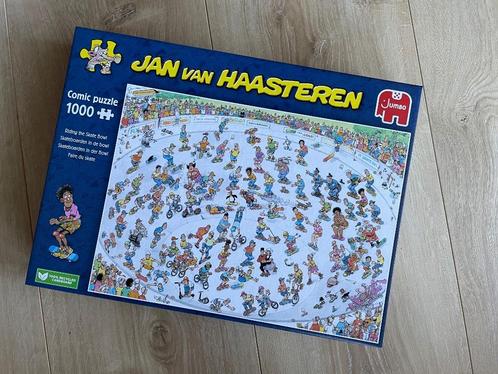 Jan v Haasteren legpuzzel - Skateboarden in de bowl (1000st), Hobby en Vrije tijd, Denksport en Puzzels, Zo goed als nieuw, Legpuzzel