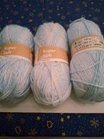 Bollen (3) Super Soft verloop garen,blauw/wit, Hobby en Vrije tijd, Breien en Haken, Ophalen, Nieuw, Breien of Haken, Wol of Garen