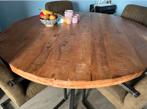 Mango houten eet tafel 150 cm rond, Huis en Inrichting, Tafels | Eettafels, Rond, Zo goed als nieuw, Ophalen