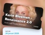 Vanavond 24 januari 1 kaartje Karin Bloemen Oude Luxor, Tickets en Kaartjes, Eén persoon, Januari