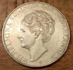Wilhemina rijksdaalder 1938 type grof haar leuke 2,5 gulden, Postzegels en Munten, Zilver, Ophalen of Verzenden, Koningin Wilhelmina