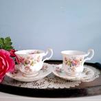Royal Albert 'Moss Rose', set heren en dames kop en schotel, Ophalen of Verzenden