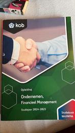 KOB Boek ondernemen, financieel managment, Boeken, Studieboeken en Cursussen, Ophalen of Verzenden, Beta, Zo goed als nieuw, HBO