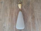 vintage hanglamp, Huis en Inrichting, Lampen | Hanglampen, Ophalen, Gebruikt, 50 tot 75 cm, Glas