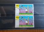 1998 - twee duo,s voetbal en brieven (423e), Postzegels en Munten, Verzenden, Gestempeld