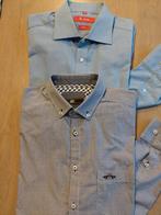 2 Overhemden l.mouw M 1xBen Green l.blauw 1xHV blauw/witZGAN, Kleding | Heren, Overhemden, Ben Green en HV, Overige kleuren, Zo goed als nieuw