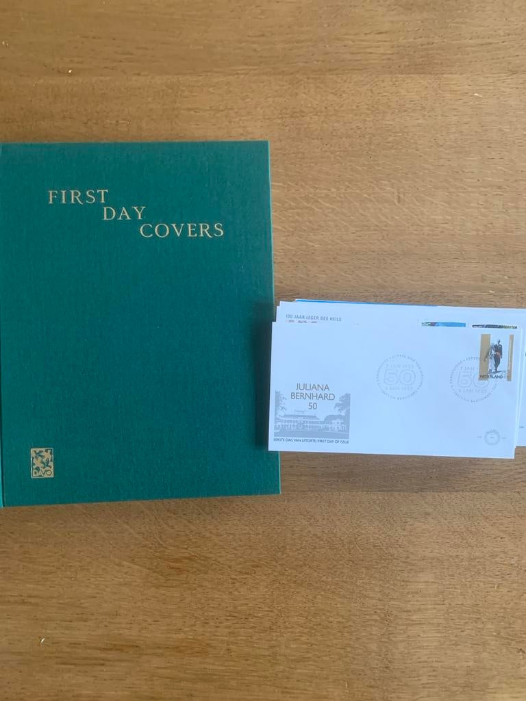 Eerste Dag Enveloppen Nederland 1981-1992 + Davo Album, Ophalen of Verzenden, Onbeschreven, Nederland