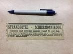 Strandhotel Schiermonnikoog bereikbaar met raderboot! 1915, Knipsel(s), Ophalen of Verzenden, Voor 1920
