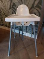 IKEA ANTILOP hoge kinderstoel + blad veiligheidsriempje WIT, Ophalen, Gebruikt, Overige typen, Gordel(s)