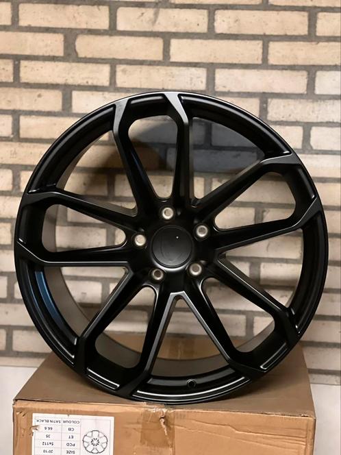 22 inch Porsche Cayenne Turbo GT Style velgen Satin Black, Auto-onderdelen, Banden en Velgen, Velg(en), Zomerbanden, Overige maten