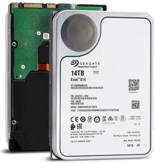 Seagate Exos 14Tb X14 (5 op voorraad), Computers en Software, Harde schijven, Gebruikt, Desktop, Intern, HDD, SATA, Ophalen of Verzenden
