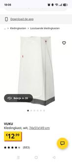 Ikea VUKU kledingkast - compact en handig!, Huis en Inrichting, Kasten | Kledingkasten, Metaal, 100 tot 150 cm, Nieuw, Met hangruimte