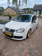 Te koop Volkswagen golf 5 gti Wit, Auto's, 65 €/maand, Stof, Zwart, 4 cilinders