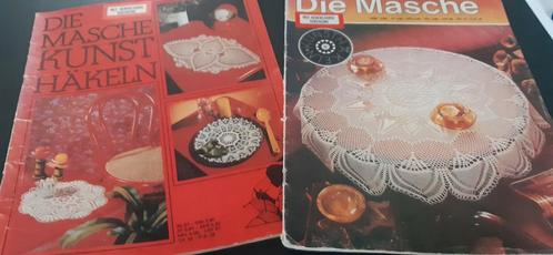 2 bladen Die Masche Kunsthäkeln de mooiste Haakpatronen ooit, Hobby en Vrije tijd, Breien en Haken, Gebruikt, Haken, Patroon of Boek