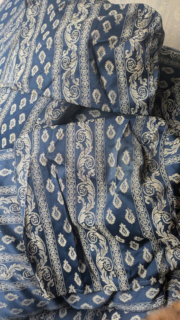 Kussen, Huis en Inrichting, Woonaccessoires | Kussens, Gebruikt, Blauw, Vierkant, Ophalen