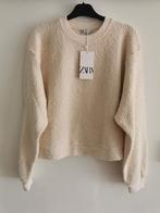ZARA bouclé sweater mt. L, Nieuw, Beige, Maat 42/44 (L), ZARA