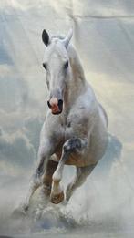 Paarden paneel deel french terry, Hobby en Vrije tijd, Stoffen en Lappen, 120 cm of meer, Ophalen of Verzenden, Zo goed als nieuw
