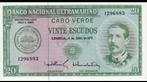 Kaapverdië (Portugees bewind), 20 Escudos, 1972, XF, Postzegels en Munten, Bankbiljetten | Afrika, Los biljet, Overige landen