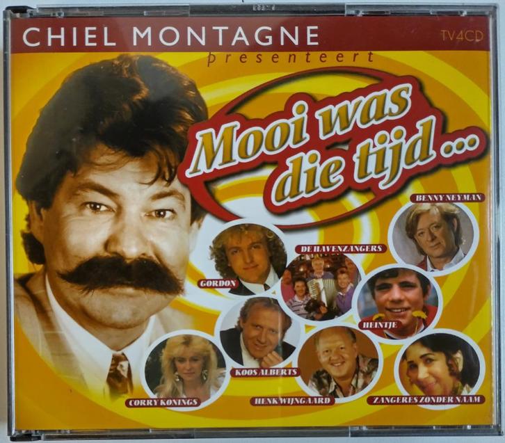 4 CD set Chiel Montagne Presenteert Mooi Was Die Tijd (2001), Cd's en Dvd's, Cd's | Nederlandstalig, Zo goed als nieuw, Levenslied of Smartlap