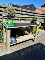 Steigerhouten oppottafel, Verzenden, Gebruikt
