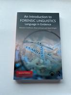 an introduction to forensic linguistics language in evidence, Ophalen of Verzenden, Zo goed als nieuw