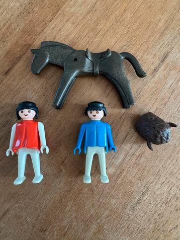 Vintage Playmobil Figuren & Paard - 1974 Geobra beschikbaar voor biedingen
