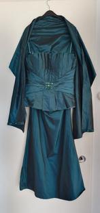 Velvet Moon Smaragd Groene Galajurk - Maat 42, Kleding | Dames, Maat 42/44 (L), Ophalen of Verzenden, Zo goed als nieuw, Onder de knie