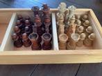 Houten schaakstukken met vilt – in houten doos (compleet, zo, Een of twee spelers, Ophalen, Zo goed als nieuw