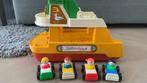 Vintage uit 1978 veerboot Ferry met 4 auto’s en poppetjes, Kinderen en Baby's, Ophalen of Verzenden, Gebruikt, Speelset
