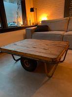 Industriële salontafel, Huis en Inrichting, Tafels | Salontafels, Ophalen, Gebruikt, 50 tot 100 cm, 50 tot 100 cm