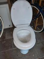 staande wc en spoelbak van porselein, Ophalen, Gebruikt, Toilet