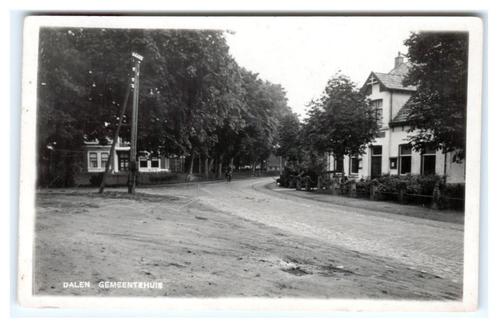 Dalen, Gemeentehuis. Dirk van der List. Fotokaart, Verzamelen, Ansichtkaarten | Nederland, Gelopen, Drenthe, 1920 tot 1940, Verzenden