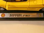 Farrari F50 (1995) model 1/18 van Maisto in geel., Ophalen of Verzenden, Zo goed als nieuw, Auto, Maisto
