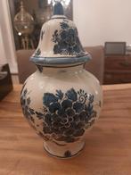 Blauw Delfts Distel Dekselvaas Goedewaagen XL, Ophalen of Verzenden