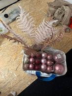 Kerstballen en accesoires roze, Diversen, Kerst, Ophalen, Gebruikt